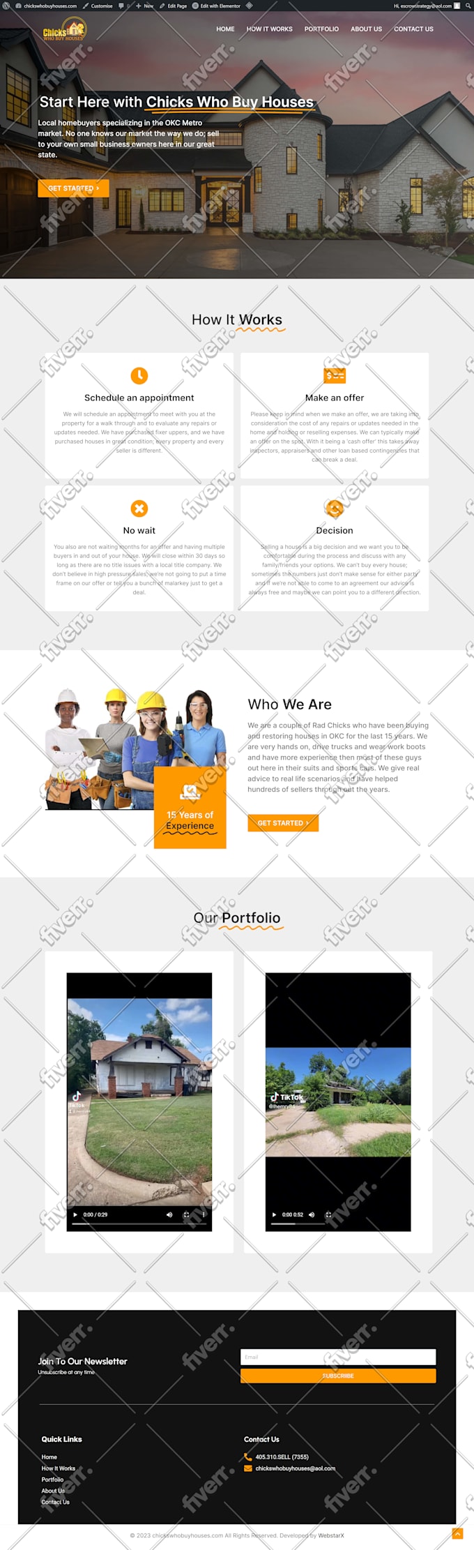 migrate lovable to wordpress website using elementor