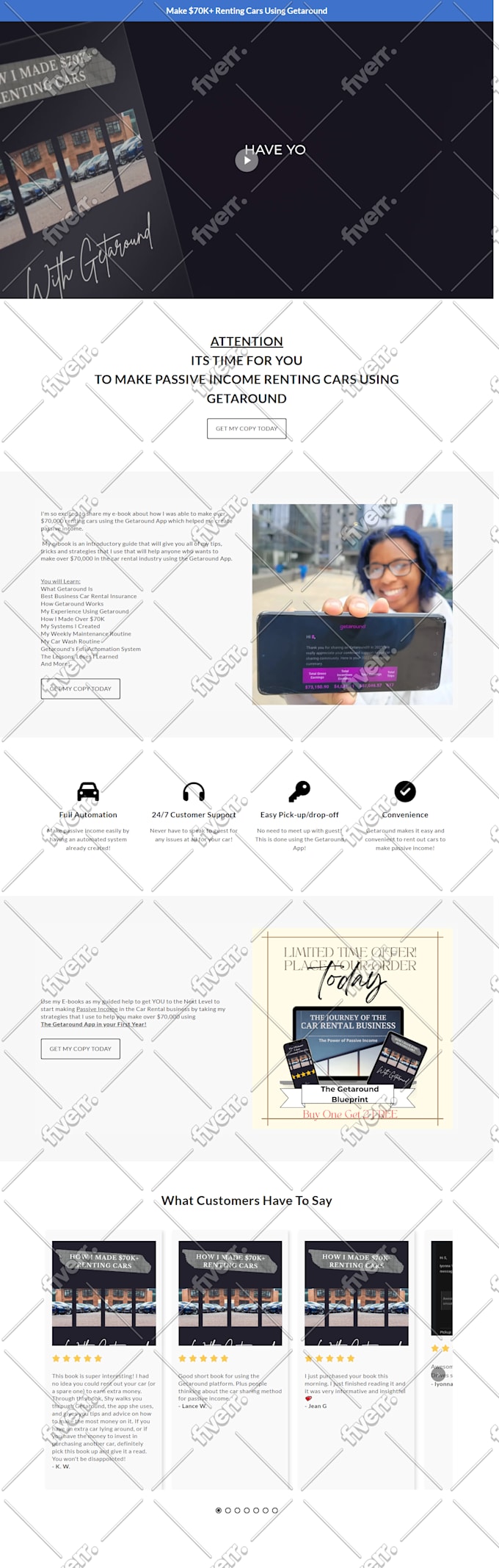 create a responsive shopify landing page design