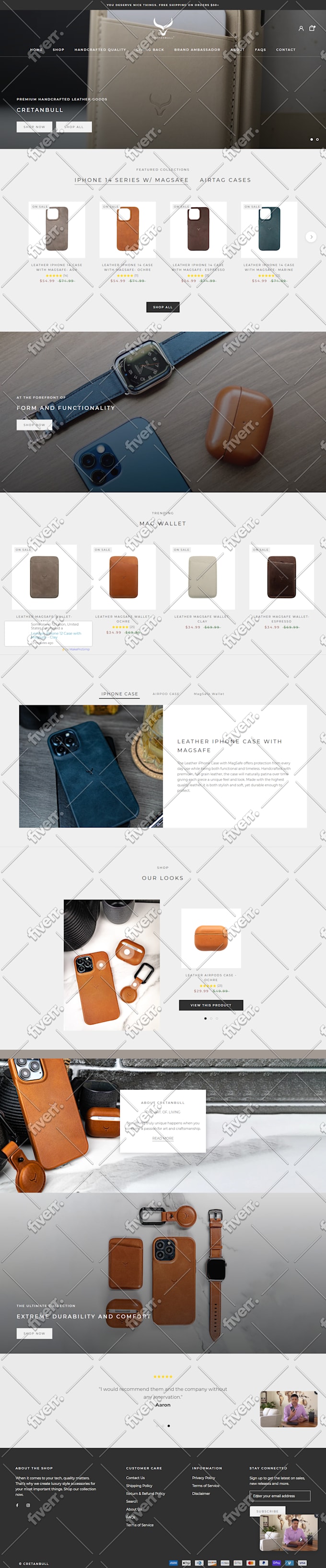 build or customize  shopify theme using shogun ,pagefly,gempages