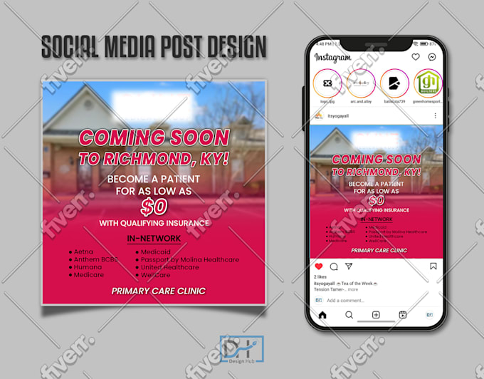 attractive post or ad design for social media