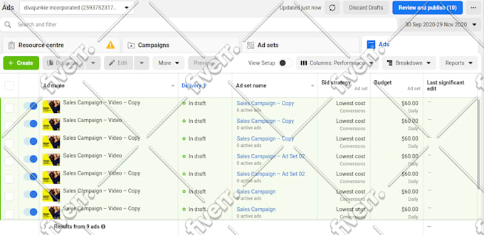 run facebook ads to increase the sale