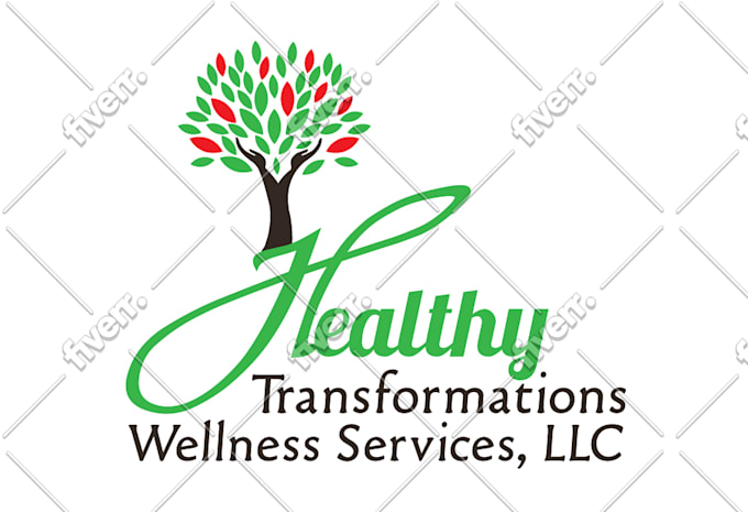 create natural  wellness health logo