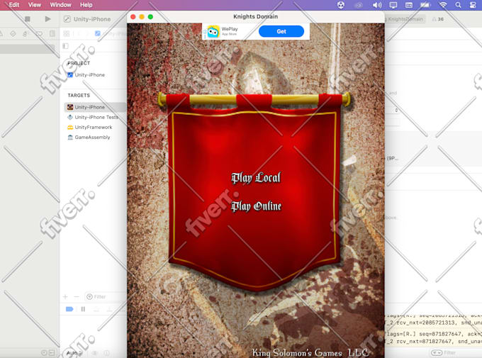 build a game for apple app store and solve unity error