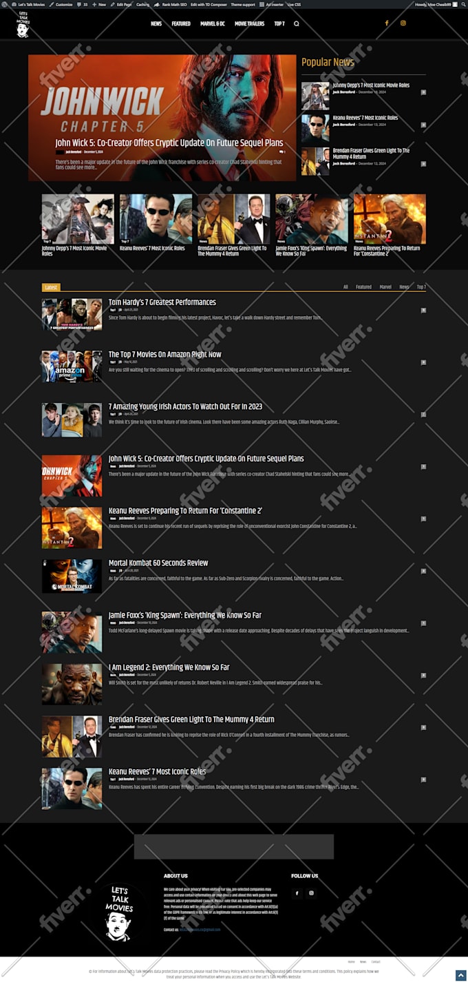 create a responsive wordpress website