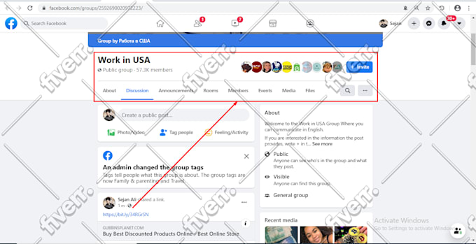 promote your website or any link on social media