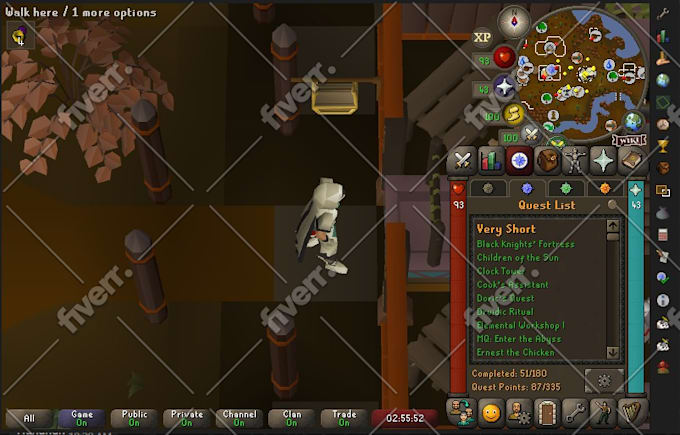 guide you in old school mmorpg gameplay
