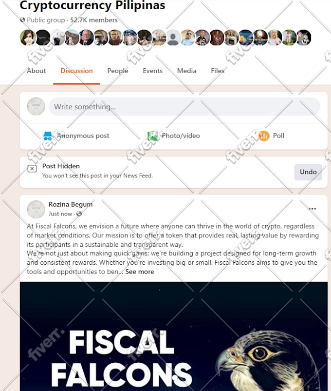 promote your bitcoin, crypto to millions on facebook