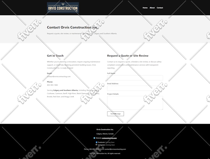 design a responsive business, portfolio, or landing page website