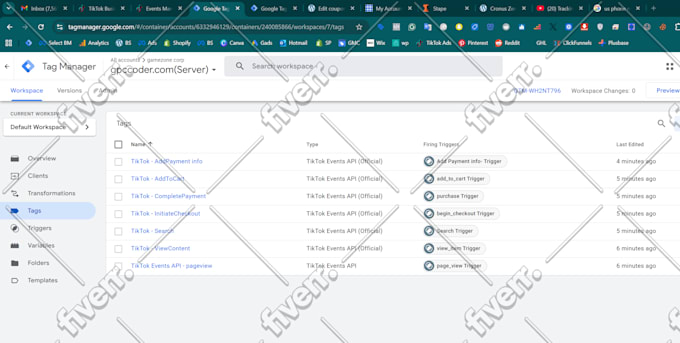 fix or setup tiktok pixel, tiktok event API with google tag manager, server side