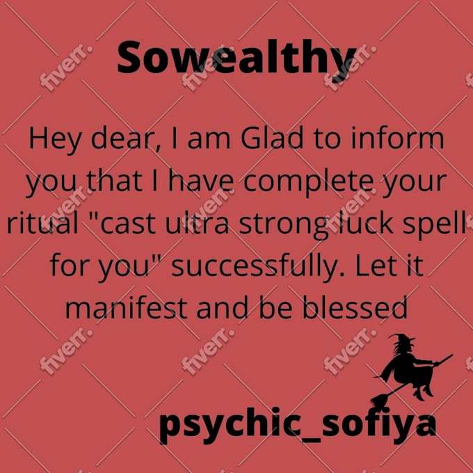 cast ultra strong luck spell for you