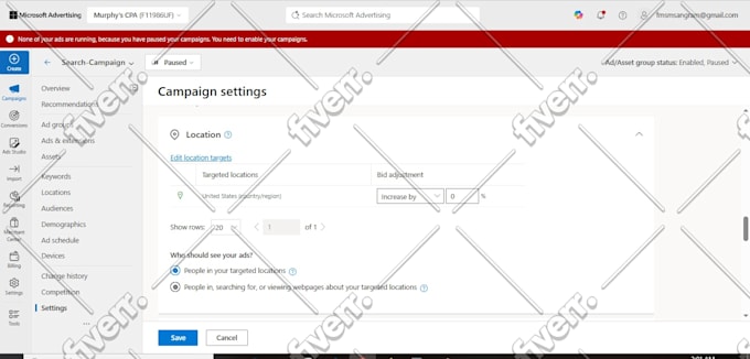 setup, optimize and manage microsoft bing ads campaign