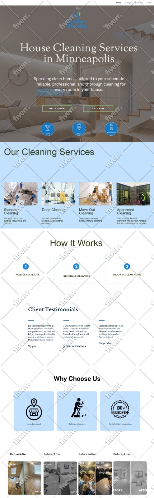 design or redesign website in canva