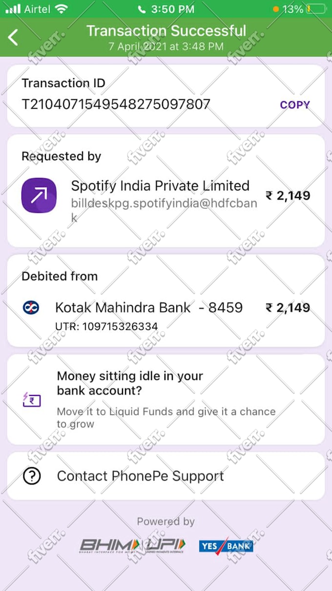 do payment on your behalf in india