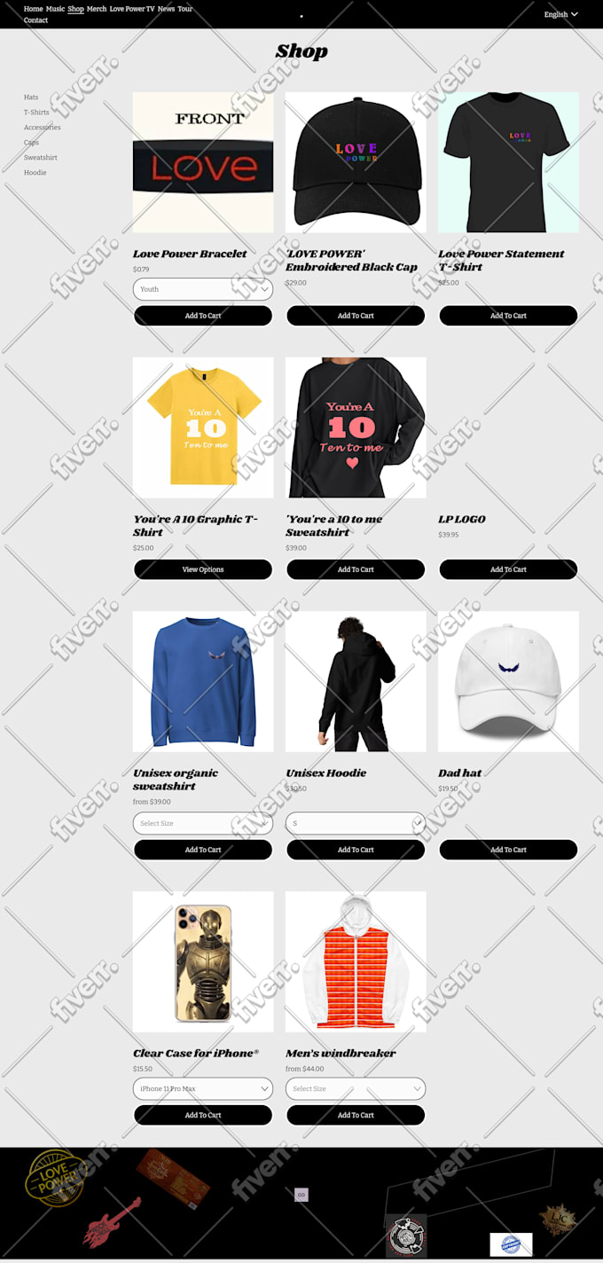 build responsive website on wordpress, godaddy, squarespace, square and wix