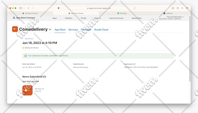 build and upload app on your account