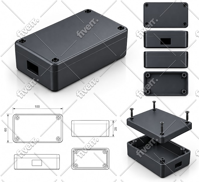 create 3d cad modeling, product design, mechanical design ready for 3d printing