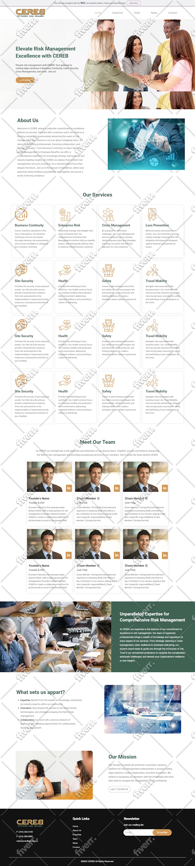 design redesign wix website, wix ecommerce, wix landing page
