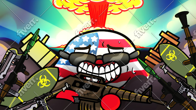 draw countryballs or social media illustration for you