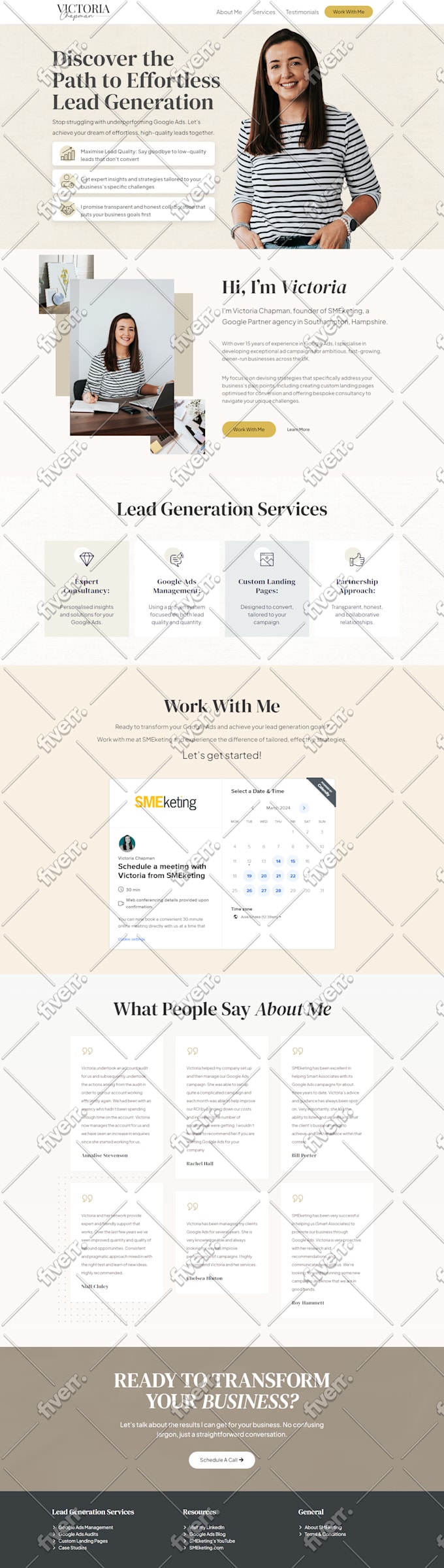 create a single page website or one page wordpress website