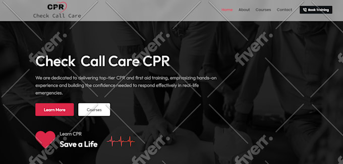 create a yoga, fitness or gym website