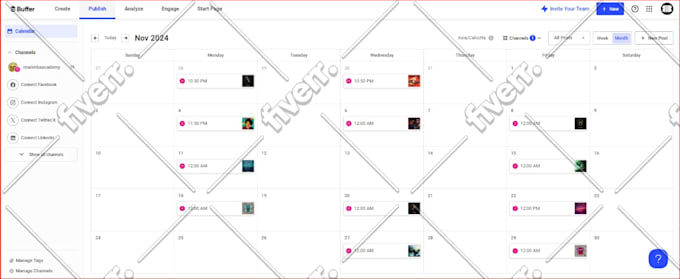 schedule your posts on instagram, facebook, linkedin, twitter, tiktok