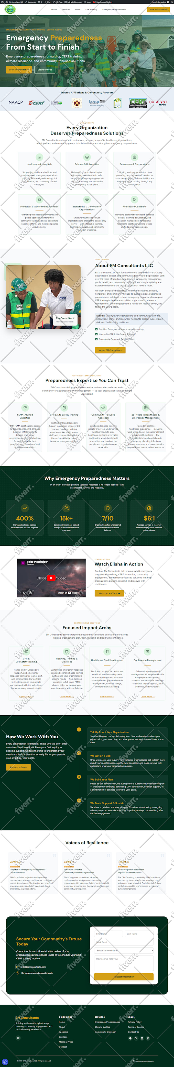 create responsive professional wordpress website design and blog design