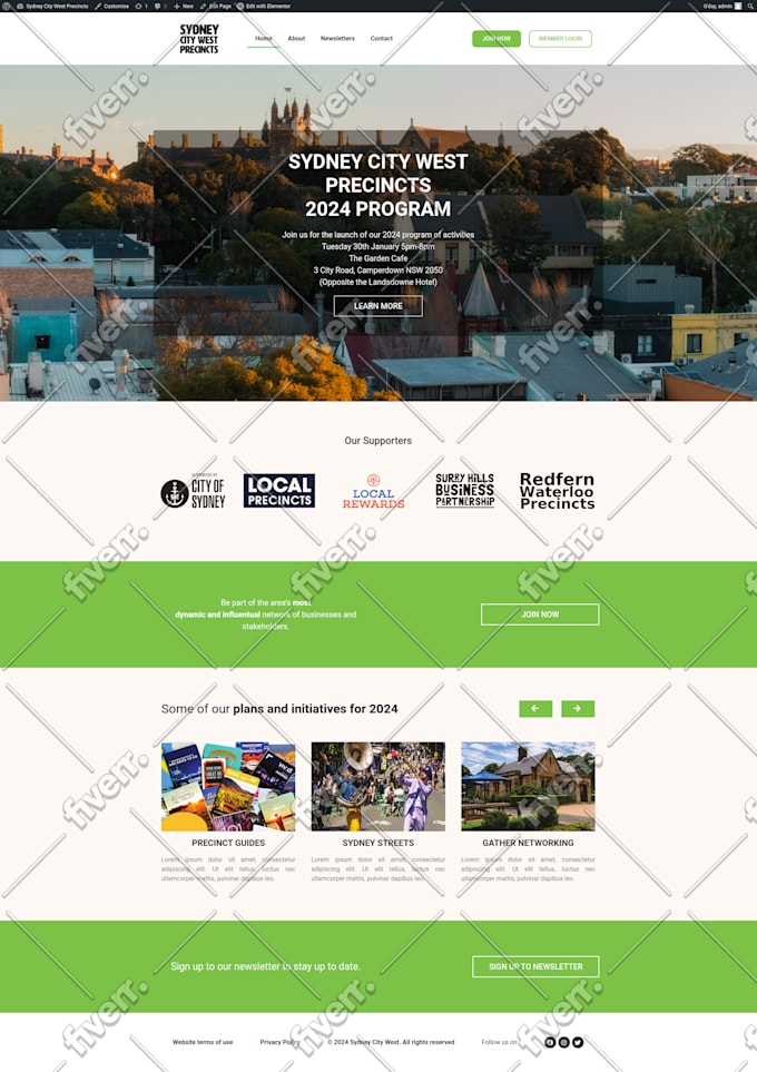create a modern and professional wordpress website with elementor