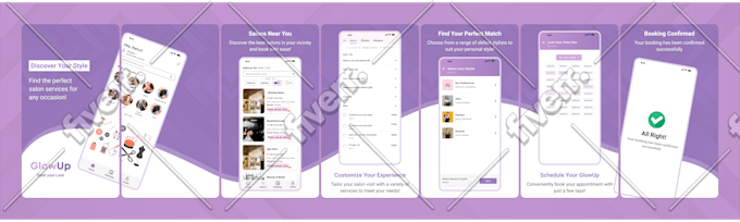 design app screenshots for app store and play store