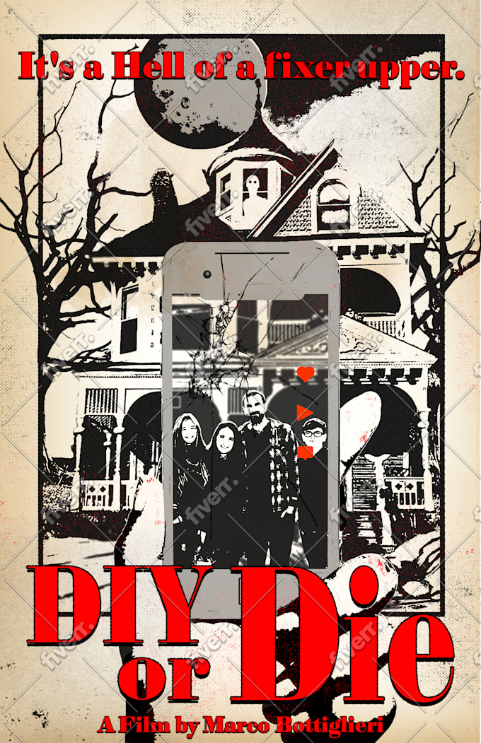 design edgy posters inspired by vintage horror