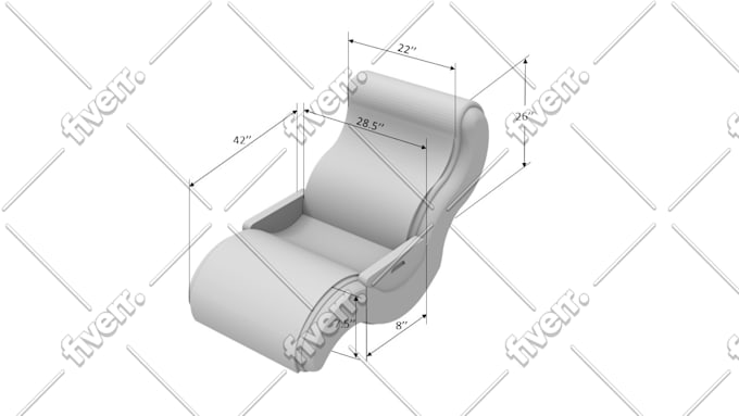 2d technical drawing with details dimension