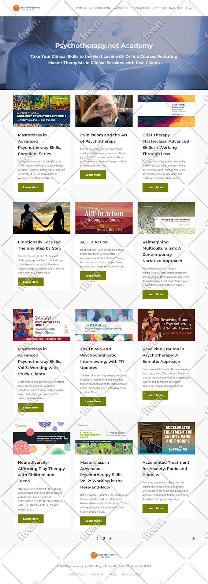do kajabi website design, kajabi landing page, or online course