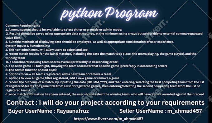do python java, c, cpp programmer for code development projects, and task