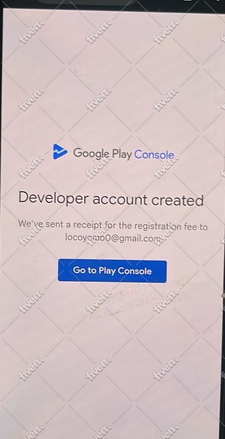 create and setup your google play console developer account