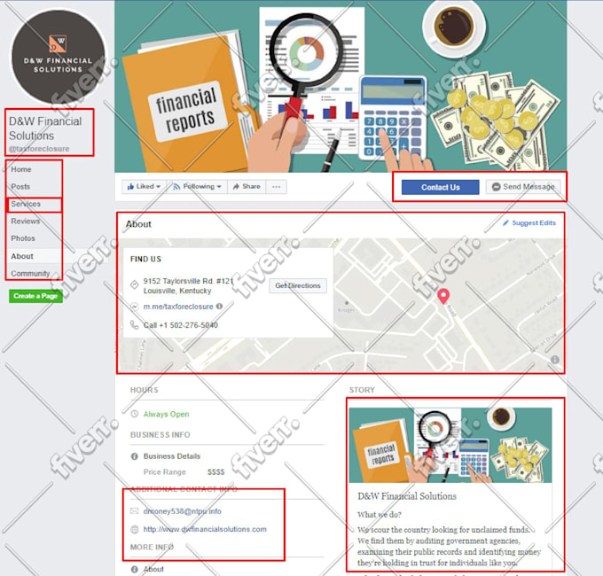 create, setup and optimize 5 top social media account