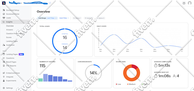 create high converting scoreapp quiz, scorecard, landing page and report
