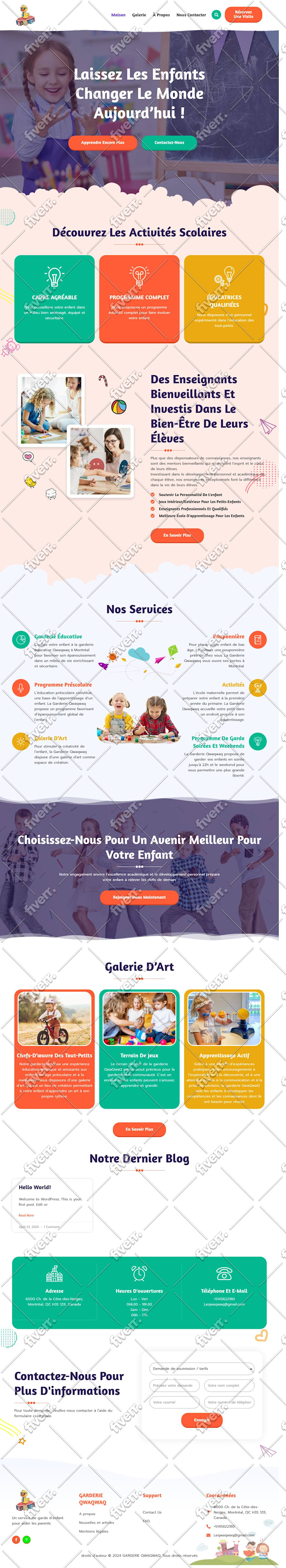 design a modern professional wordpress website
