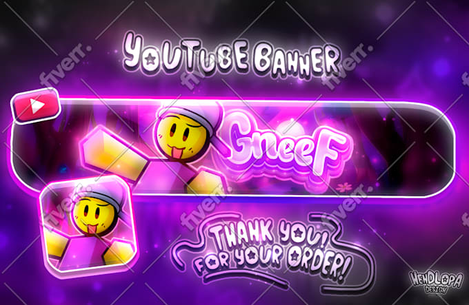 draw you a cartoon banner and pfp for your channel