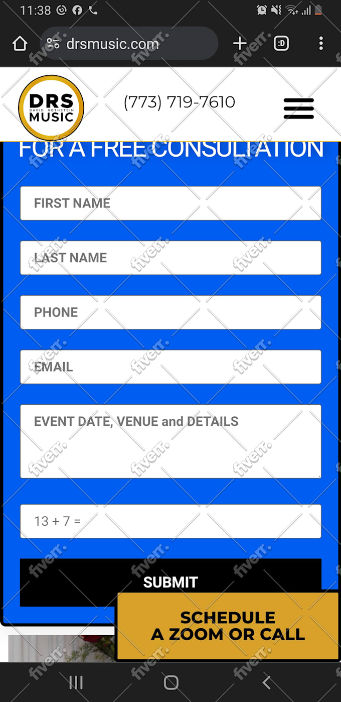 fix the website design or bugs