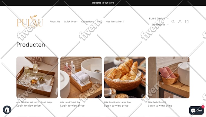 develop and design shopify store for your business