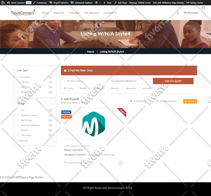 develop job board or recruitment website