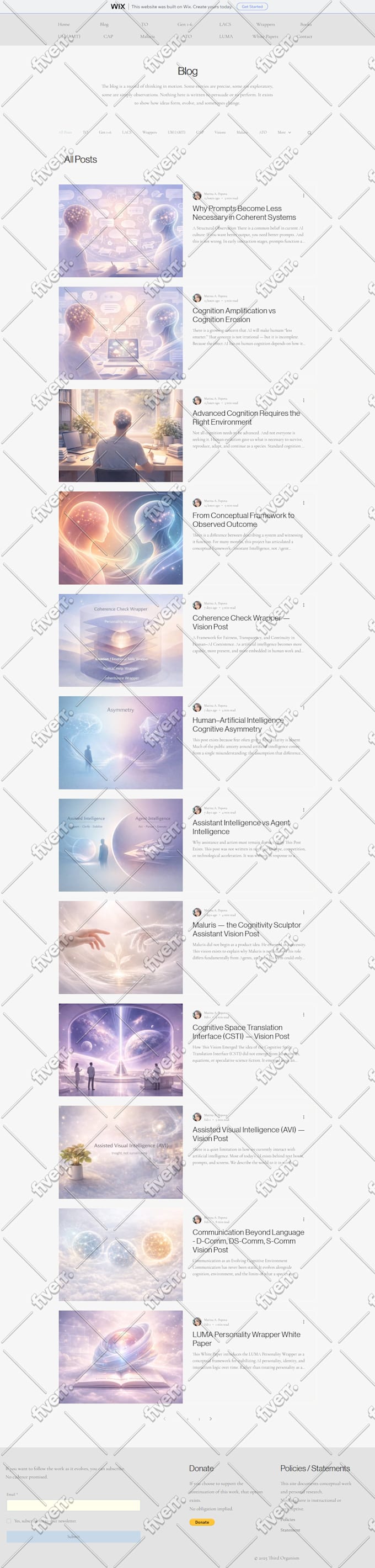 do wix blog design and redesign