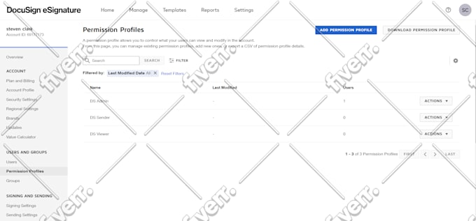 create a professional docusign or esigning template