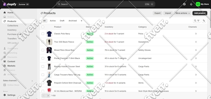 upload 400 products to your woocommerce or shopify store
