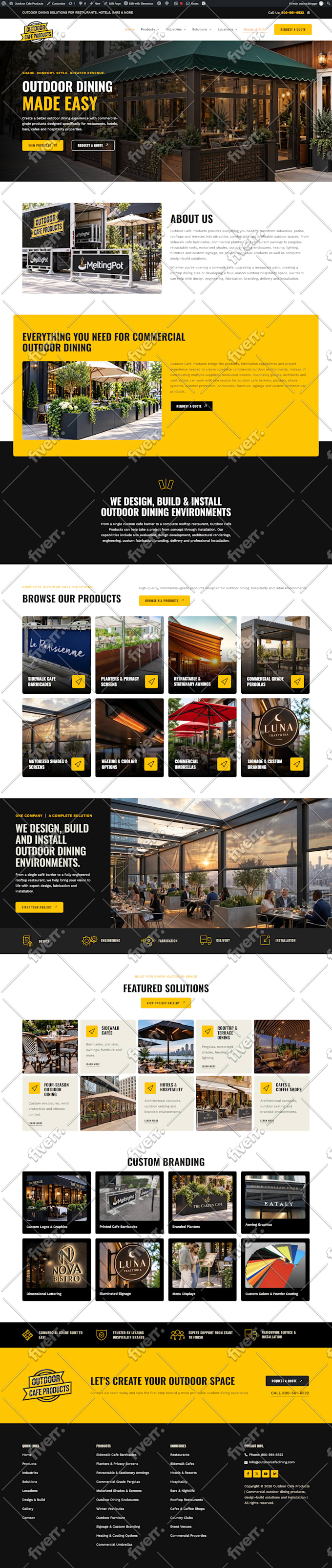 build a stunning wordpress website design and development