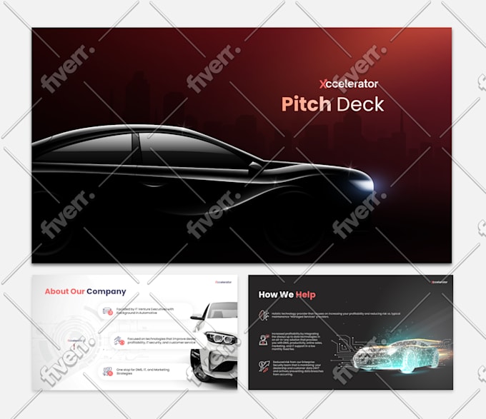 write, analyze and design financial reports, pitch deck presentations