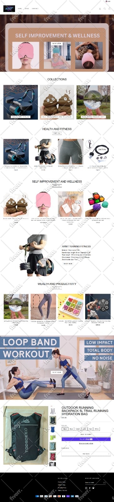 set up shopify store and build shopify store