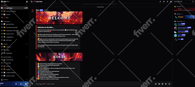 set up community discord server within 24 hours