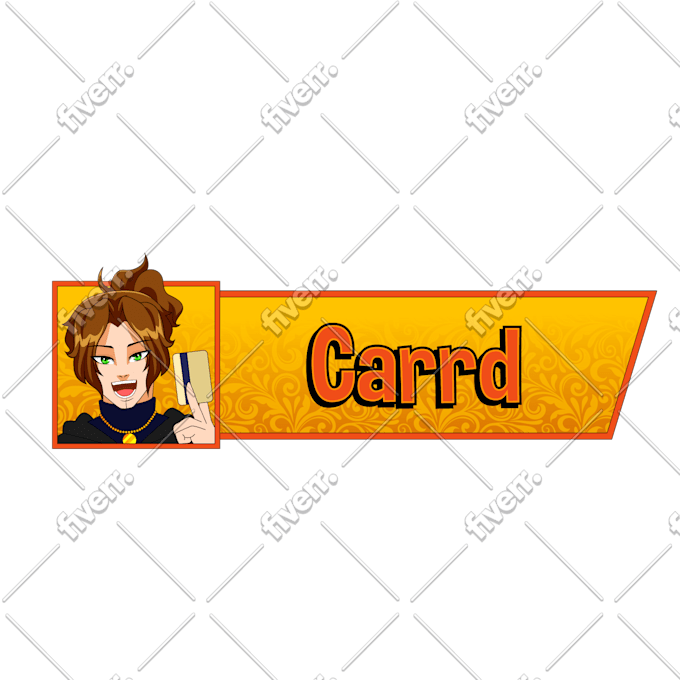 create custom panels for vtuber or twitch streamer button design