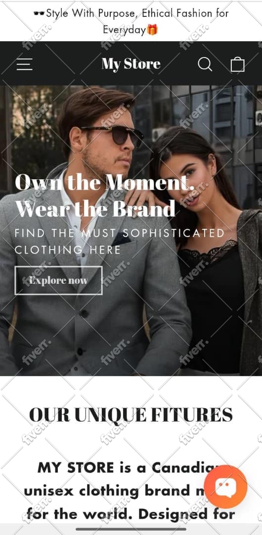 design y2k shopify store, streetwear clothing brand website, fashion store