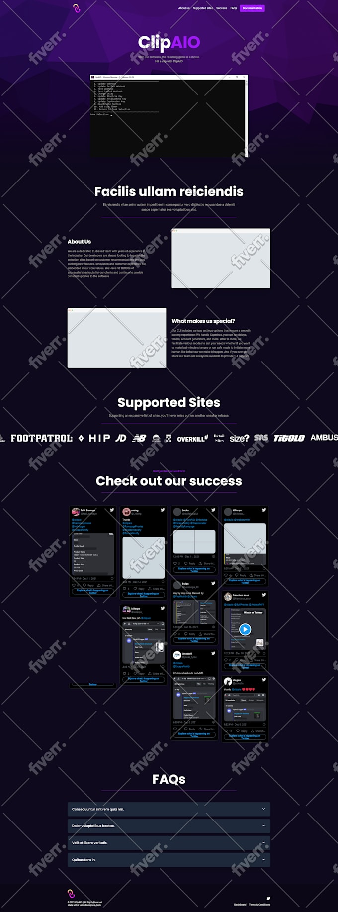 do full website creation fully responsive asap